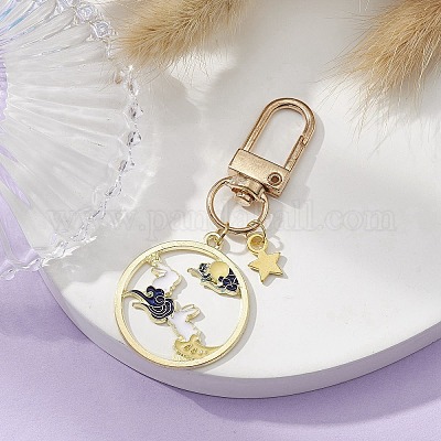 Подвеска из сплава эмали в китайском стиле HJEW-JM01092-1