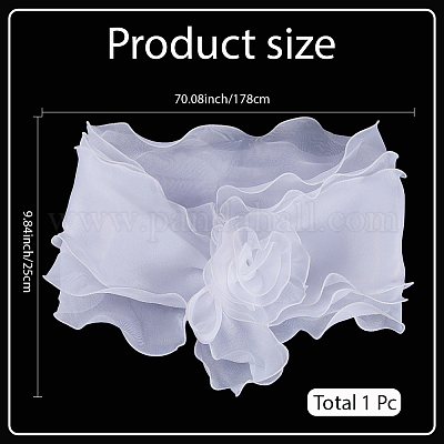 Шифоновая шаль&nbsp;AJEW-WH20054-037C-1