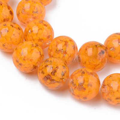 Бусины ручной работы бусины золотого песка LAMP-S194-008C-07-1