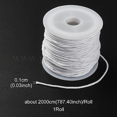 20м вощеных хлопковых шнуров&nbsp;YC-YW0001-05-101-1