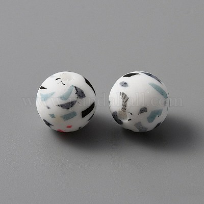 Силиконовые бусины&nbsp;LS-SIL-WH0001-33J-1