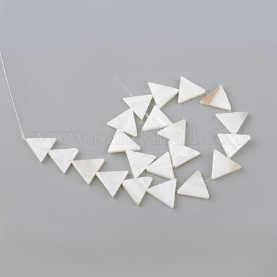 Нити бусин из натуральных пресноводных ракушек SHEL-Q008-40-1