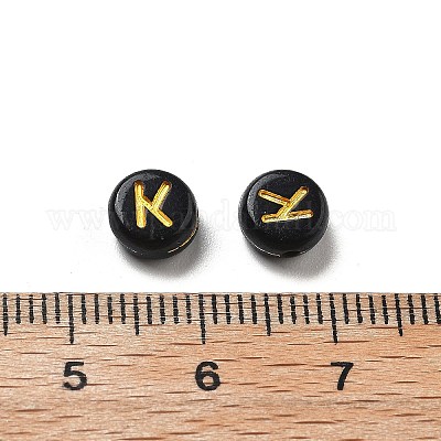 Покрытие непрозрачных акриловых бусин OACR-R005-03K-1