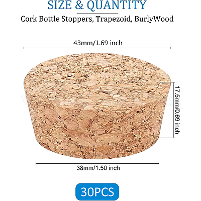 30 шт. пробки для бутылок&nbsp;AJEW-BC0009-91A-1