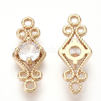 Золотистые соединители из латуни&nbsp;LS-GLAA-R212-12F-1