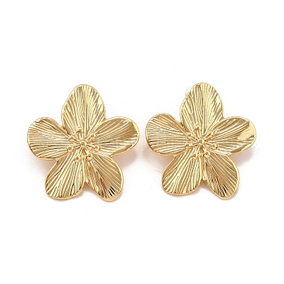 Латунь серьги&nbsp;LS-EJEW-Z117-03G-1