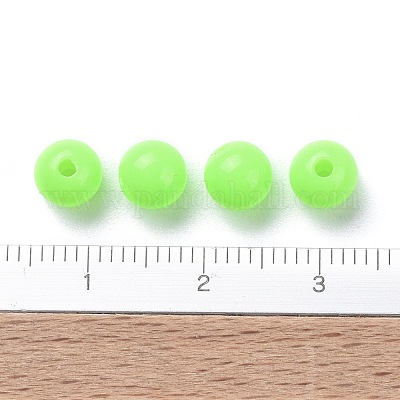 Флуоресцентные акриловые бусины&nbsp;MACR-R517-6mm-02-1