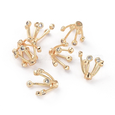 6-лепесток из латуни шарик крышки&nbsp;LS-ZIRC-L077-025G-1