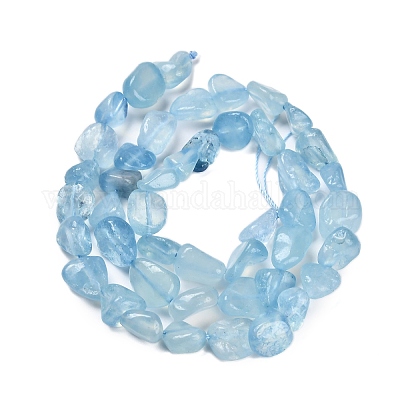 Природные Аквамарин бисер нитей G-P568-C13-01-1