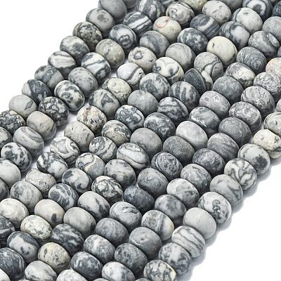 Натуральная карта каменные бусы пряди&nbsp;G-P575-A22-8x5mm-01-1