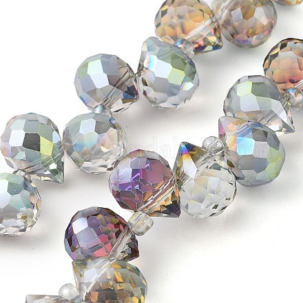 Стеклянные бусины с гальваническим покрытием &nbsp;EGLA-D030-17H-1