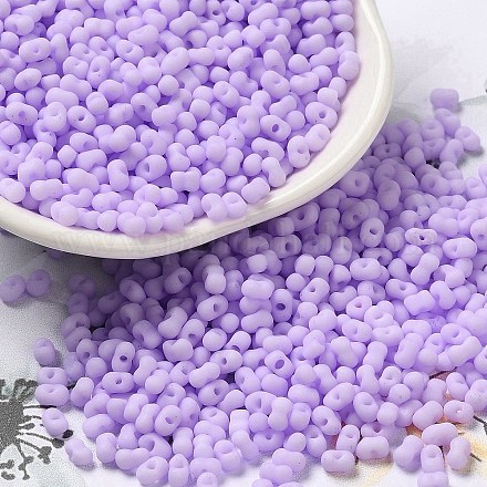 Стеклянный матовый бисер&nbsp;SEED-K009-05B-04-1