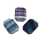 Natural Fluorite Cabochons, Faceted Rectangle, 29~30x21~22x9mm
