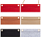 5Pcs 5 Colors Wool Felt Purse Organizer Insert, Mini Envelope Handbag Shaper Premium Felt, Bag Accessories, Rectangle, with Alloy Grommets, Mixed Color, 7x17x0.6cm, Hole: 10mm, 1pc/color