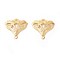 Brass Pendants, Rack Plating, Leaf, Golden, 17x17.5x1mm, Hole: 1.2mm