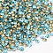 Back Plated Grade A Diamond Glass Pointed Rhinestone, Aquamarine, 3~3.2mm, about 1440pcs/bag