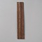 Wood Blank Bookmarks for DIY Engraved Craft, Rectangle, Sienna, 150x25~27x2.5~3mm
