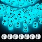 20Pcs Luminous Cube Letter Silicone Beads 12x12x12mm Square Dice Alphabet Beads with 2mm Hole Spacer Loose Letter Beads for Bracelet Necklace Jewelry Making, Letter.U, 12mm, Hole: 2mm