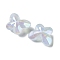 Transparent Acrylic Beads, Butterfly, White, 14x18x9mm, Hole: 2mm, 543pcs/500g