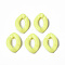 Opaque Acrylic Linking Rings, Quick Link Connectors, for Curb Chains Making, Oval, Yellow, 16.5x11.5x3.5mm, Inner Diameter: 4.5x9mm, about 2250pcs/500g