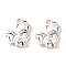 Alloy Charms, Fox, Antique Silver, 15x12x3mm, Hole: 2mm