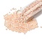 TOHO 8/0 Round Beads, Japanese Seed Beads, (2126) Silver Lined Light Peach Opal, 3mm, Hole: 1mm, about 1110pcs/50g
