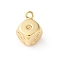 Brass Pendants, Cadmium Free & Nickel Free & Lead Free, Dice Charms, Real 18K Gold Plated, 14x10.5x10.5mm, Hole: 1.6mm