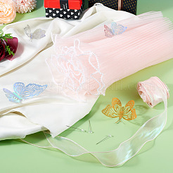 Упаковка для букетов цветов из морщинистого волнистого полиэстера&nbsp;FIND-TA0010-72A