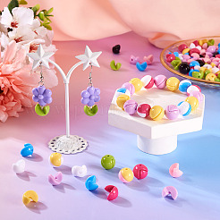 160шт 8 цвета прозрачные акриловые бусины&nbsp;OACR-TA0002-58