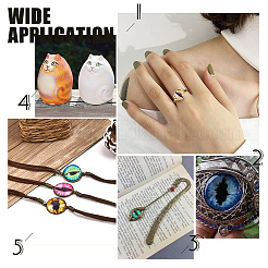 Стеклянные кабошоны с плоской задней стенкой&nbsp;GGLA-PH0001-01B-01