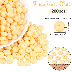 200 шт. непрозрачные стеклянные бусины для выпечки&nbsp;SEED-PA0001-01D