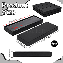 Коробки для хранения бумажно-картонных галстуков&nbsp;CON-WH0107-65