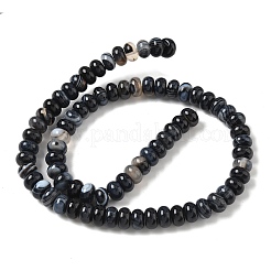 Натуральные полосатые агатовые бусы&nbsp;G-F790-I01-01G