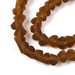 Матовые прозрачные стеклянные бусины&nbsp;GLAA-N016-4mm-01