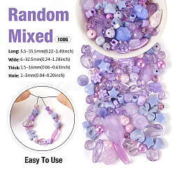 100 г прозрачных/непрозрачных акриловых бусин&nbsp;MACR-TA0001-50B