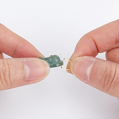 300 шт. защелкивающиеся дужки из нержавеющей стали 201&nbsp;STAS-HY0001-12