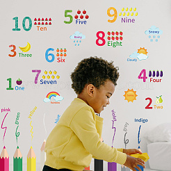 Полупрозрачные самоклеящиеся наклейки на стену из ПВХ&nbsp;STIC-WH0015-339