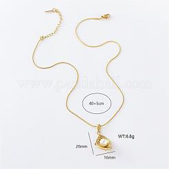 3 шт. ожерелье из нержавеющей стали с имитацией жемчуга и подвеской в виде спирали для женщин&nbsp;DY8858