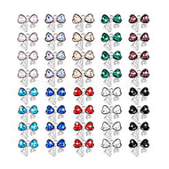 40 шт. 10-х цветные подвески из цинкового сплава и страз&nbsp;FIND-PH0028-62P