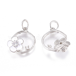 Латунь подвески&nbsp;ZIRC-L070-91