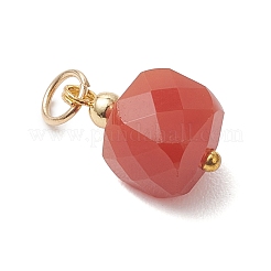 Натуральные ограненные кубические подвески из сердолика&nbsp;PALLOY-JF04975