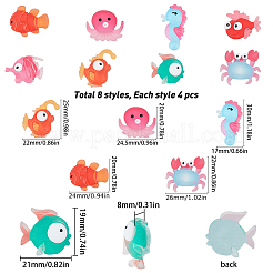 Прозрачные кабошоны из матовой смолы&nbsp;CRES-SC0001-46