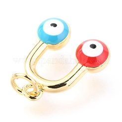 Латунь эмаль подвески&nbsp;KK-Y001-01E-G