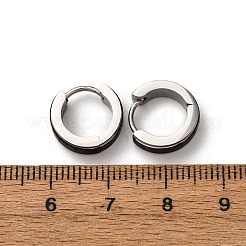 Серьги-кольца из нержавеющей стали 304&nbsp;EJEW-D331-19A-PB