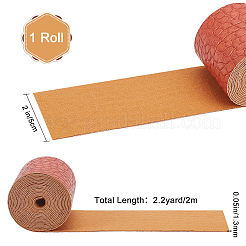 Ткань из искусственной кожи с рисунком аллигатора&nbsp;AJEW-WH0034-92D-03