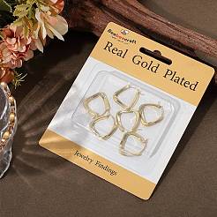 3 пара серег-колец трапециевидной формы из нержавеющей стали 304 с ионным покрытием (IP) для женщин&nbsp;EJEW-BBC0001-40