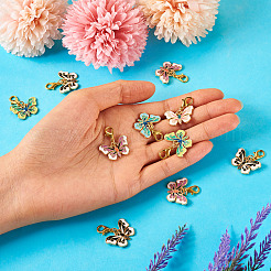 Подвесные украшения из сплава эмали&nbsp;HJEW-TAC0042