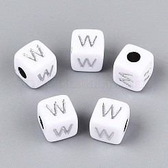 Непрозрачные акриловые бусины&nbsp;SACR-T035-03W