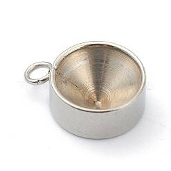 Подвеска из нержавеющей стали 202 со стразами&nbsp;LS-X-STAS-F266-21E-P