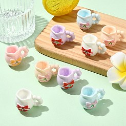 30шт. ваза из двухцветной смолы с рисунком вишни&nbsp;AJEW-CJ0001-77